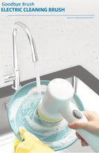 1pc Electric Spin Cleaning Brush,USB Rechargeable Handheld Kitch Cleaner Coldless Rotary Brush, Power Brush Bathroom Rechargeable Brush, Automatic Rotary Power Cleaning Brush For Cleaning