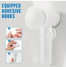 1pc Electric Spin Cleaning Brush,USB Rechargeable Handheld Kitch Cleaner Coldless Rotary Brush, Power Brush Bathroom Rechargeable Brush, Automatic Rotary Power Cleaning Brush For Cleaning